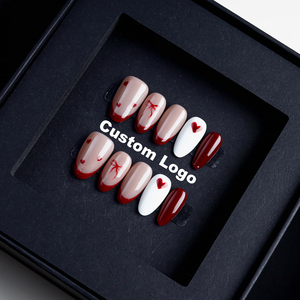 10 pièces de <span class=keywords><strong>faux</strong></span> ongles en acrylique personnalisés pour la <span class=keywords><strong>Saint</strong></span>-<span class=keywords><strong>Valentin</strong></span>, design complet, faits à la main, luxe, vente en gros, art des ongles, <span class=keywords><strong>faux</strong></span> ongles, <span class=keywords><strong>faux</strong></span> ongles - Product Image 1