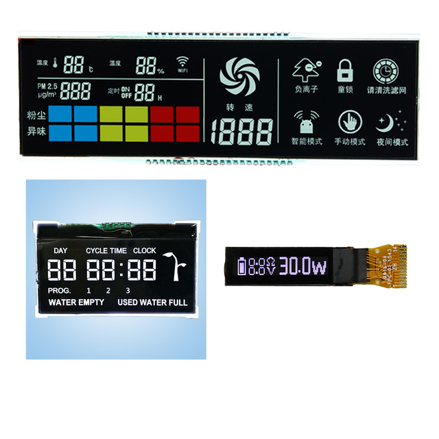 Custom Monochrome LCD Display TN STN HTN FSTN VA Segment LCD Display Screen