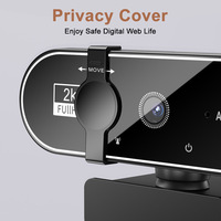 Webcam haute définition 4K 2K pour YouTube diffuse des appels de zoom Caméra USB à mise au point automatique pour PC et plateformes de streaming