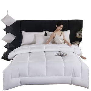ชุดเครื่องนอนสุดหรูของโรงแรม100% ผ้าฝ้ายกัน<span class=keywords><strong>ขน</strong></span><span class=keywords><strong>เป็ด</strong></span>100% เส้นใยโพลีเอสเตอร์ผ้าห่มนวมสอดผ้านวมคลุมเตียงสบาย - Product Image 2