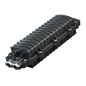 Fermeture d'épissure à fibres optiques horizontale 2 en 2 sorties IP68 étanche, noyau 12-288 pour antenne extérieure/enterrement/boîte de joint de câble FTTH - Product Image 1