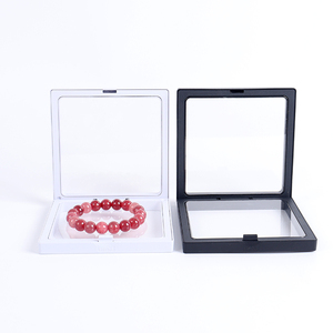 Boîte de présentation flottante en film transparent, boîte cadeau suspendue en plastique, boîte de rangement transparente pour bijoux, colliers, bagues, objets de collection - Product Image 2