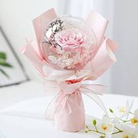 Bunga Mawar Abadi Grosir Bobo Ball Hadiah Pernikahan Natal Hari Valentine Buket Bunga Mawar Awet Selamanya