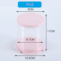 Boîte d'Emballage XJH Mini Ronde en Plastique Transparent pour Gâteaux, Donuts, Desserts et Pâtisseries pour Boulangeries (Vente en Gros)
