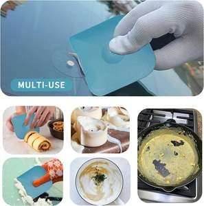 Raspador de Plástico para Alimentos, Espátula de Nylon Anti-Rayaduras para Limpiar Grasa y Alimentos Quemados, Raspador de Sartenes - Product Image 4