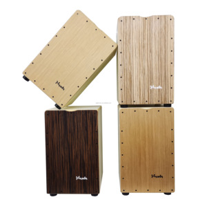Carillon <span class=keywords><strong>Instrument</strong></span> de percussion pour enfants et adultes <span class=keywords><strong>Cajon</strong></span> en placage de bois avec tambour assis Design Beat Box Concept Drum Box - Product Image 1