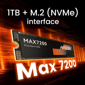 MAXBY Yüksek Performanslı 1TB NVMe M.2 PCIe 4.0 SSD 7200MB/s Dahili Masaüstü Dizüstü Oyun Bilgisayarı için - Product Image 3