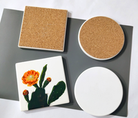 En gros Carré Blanc Brillant Sublimation Plaine Carreaux De Céramique Pour L'artisanat Sous-verres