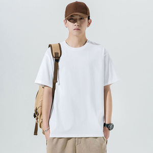 เสื้อยืดคอกลมแขนสั้นผ้าฝ้าย 100% เนื้อหนา คุณภาพสูง แบบยูนิเซ็กซ์  สำหรับผู้ชาย  รับสกรีนลายตามสั่ง - Product Image 1