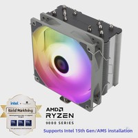 Refroidisseur d'air pour processeur Thermalright AK120 SE ARGB, 5 caloducs de 6 mm, ventilateur ARGB PWM de 120 mm, compatible LGA1700 LGA1851 AM4 AM5, vente en gros