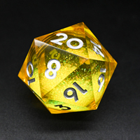 Nouveauté : dés DND de 55 mm de qualité supérieure, couleur turquoise scintillante, résine transparente, 20 faces, pour les passionnés de jeux de rôle fantastiques