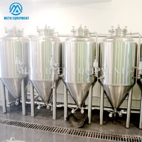 250l en acier inoxydable petite bière fermentation unitank gainé fermenteur conique de bière de réservoir