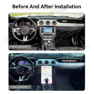 14,5 «CarPlay 12,3» цифровой кластер со вторым пилотным экраном для <span class=keywords><strong>Ford</strong></span> <span class=keywords><strong>Mustang</strong></span> 2015-2021 мультимедийный видеоплеер инструмент GPS-навигация - Product Image 2