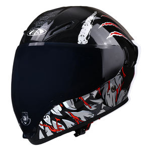 Zoomlon ไฟท้าย LED หมวกกันน็อคแบบเต็มใบหน้าหมวกกันน็อคมอเตอร์ไซค์แบบสองชั้นดีไซน์แบบแยกส่วน - Product Image 5