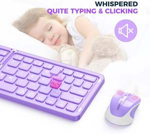 Teclado ultra Compacto Plegable Foldable Folding Wireless Portable Bluetooth Keyboard With <b>Stand</b> Holder for Travel - Product Image 2