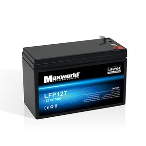 Lifepo4 12v 7ah可充电离子电池锂免维护Lifepo4 12v7ah不间断电源