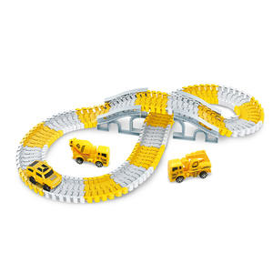 Set da 127 Pezzi EPT per Veicoli Ferroviari Elettrici Fai-da-Te, Giocattolo in Plastica con Binari Flessibili, Pista da Corsa per Auto e Treni - Product Image 1