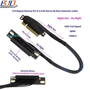 270 度反向 PCI-E 4.0 8X 转 X8 GEN4 显卡 GPU 转接延长线 16Gbps 0.3M 0.4M 0.5M 0.6M 适用于 AI 服务器 - Product Image 1