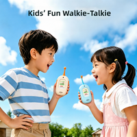 Walkie Talkies con Cámara para Niños, Paquete de 2, Alcance de 300 Metros, para Exteriores, para Niños y Niñas, Regalo de Navidad