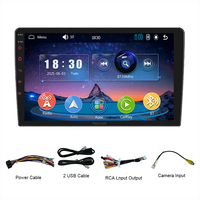 Autoradio universel 9 pouces 2 Din avec écran tactile, Mirror Link/FM/TF/BT/MP5, lecteur DVD de voiture