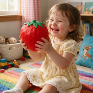 Jouet sensoriel anti-stress en TPE en forme de fraise géante, pour tous les genres, 14 ans et plus, haute résilience, utilisation silencieuse, soulagement du stress - Product Image 1