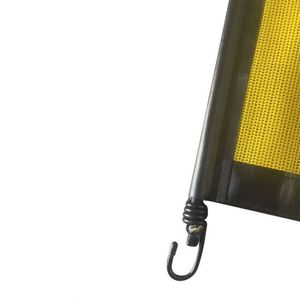 Lona de seguridad para carga sobredimensionada de 18 x 84 pulgadas con impresión personalizada, de malla, para remolques de vehículos, con cuero PU y gancho - Product Image 3