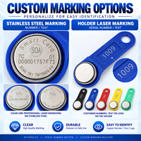 Clé tactile iButton RW1990 en gros, compatible avec la clé étanche DS1990A avec poignée pour serrure de porte électronique