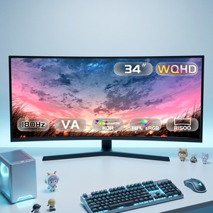 จอเกมมิ่งโค้ง Ultrawide 3K 180Hz 1ms 21:9 ขนาด <span class=keywords><strong>34</strong></span> นิ้ว แบบไร้ขอบ ใช้เทคโนโลยี <span class=keywords><strong>Oled</strong></span> สำหรับพีซีตั้งโต๊ะ จอ LCD - Product Image 1