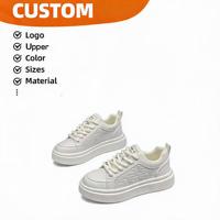 Nouvelles baskets plateforme printemps à couleurs contrastées, respirantes, en cuir synthétique, chaussures décontractées de luxe à semelle épaisse