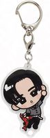 Anime Attack Titan Q Version, pendentif porte-clés en alliage d'acier inoxydable, imprimé en relief, dessin animé, bijoux cosplay, cadeau pour fan