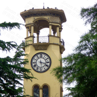 Horloge à tour électronique d'extérieur au design moderne en acier inoxydable avec alimentation en ABS de l'horloge à tour numérique mécanique