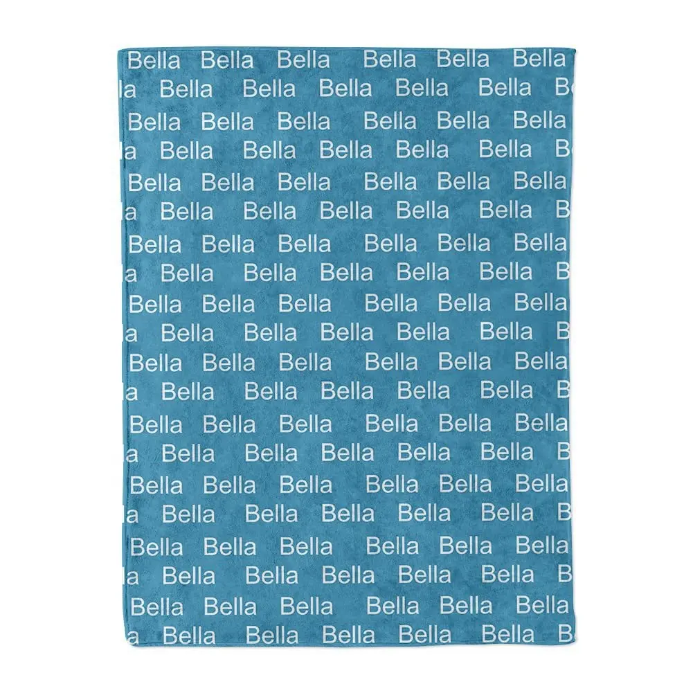 Promotional Custom Name Personalized Super Soft Flannel Blanket