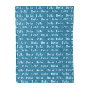 Personalized Baby Blankets with Name and Icon for Girls and Boys Plush throw Blanket