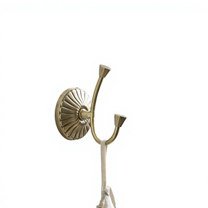 Easy Install Brass Coat <b>Hook</b> Gold Color Eco Friendly <b>Hooks</b> & Holder Wall & Door Mounted Customizable Designs Luxury Cloth <b>Hook</b> - Product Image 1