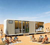 Cabaña Móvil Impermeable Tipo Apple con Baño Completo, Casa Prefabricada Pequeña para Alojamiento Turístico Panorámico en Hoteles al Aire Libre, Venta al Por Mayor
