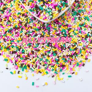 Kleurrijke Lange Schattige Klei Hagelslag Diy Slijm Levert Simulatie Snoep Cake Dessert Accessoires Speelgoed - Product Image 4