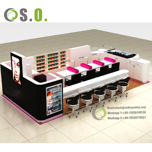 <span class=keywords><strong>Kiosque</strong></span> élégant de vernis à ongles de presse de centre commercial de beauté d'affichage d'ongles avec des armoires de mur support attrayant de stand de centre commercial - Product Image 3