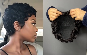 Mechanism Chioma Human Hair <b>Wig</b> Pixie Cut <b>Short</b> Curly <b>Wig</b> Natural Black <b>Short</b> Hairstyle For African Women - Product Image 3