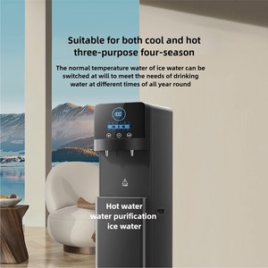 Distributeur d'eau intelligent vertical autoportant en plastique, moderne et écologique, avec filtration eau chaude, tiède et froide, pour usage domestique et hôtelier - Product Image 6