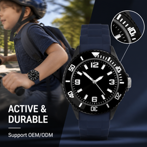 Reloj de Cuarzo Sekonda Dive para Hombre de 38 mm en Negro con Pantalla Analógica y Correa de Silicona Azul 30188 - Product Image 4