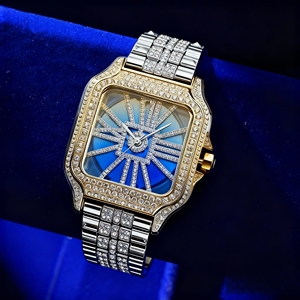 Orologi di Lusso di Alta Qualità con Diamanti Moissanite VVS Placcati in <span class=keywords><strong>Oro</strong></span> <span class=keywords><strong>Rosa</strong></span> per Uomo e Donna - Product Image 1