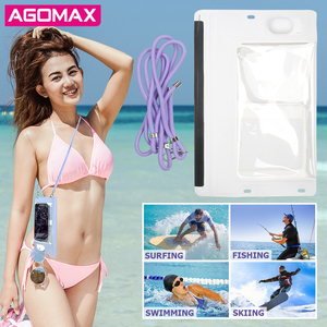 Sac étanche en PU/nylon IPX8 de conception sportive de haute qualité pour le surf et la pêche avec lanière réglable-Compatible universel - Product Image 3
