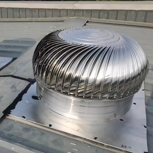 Ventilador de Extracción Axial de Bajo Ruido, Accionado por Viento, de Acero Inoxidable, con Bola de Acero Inoxidable, de 600 mm, 16 Pulgadas, 20 Pulgadas, 800 mm, para Montaje en Techo, con una Fuerte Succión de 9000 m³/h, Marca Shuangyi - Product Image 1