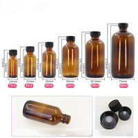 5ml-100ml flacon compte-gouttes de sérum en verre ambré flacon compte-gouttes d'huile capillaire conteneur pour huile corporelle