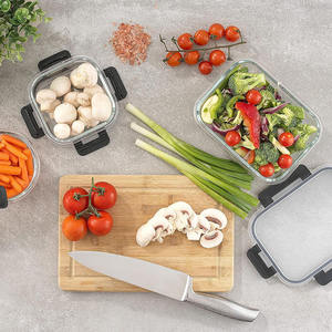Storage Containers Airtight <strong>Stackable</strong> Microwave Dishwasher Freezer Safe Meal Prep Jars <strong>Lunch</strong> <strong>Box</strong> with Leak Proof Lids - Product Image 2