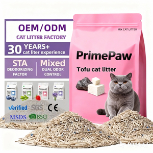 Giá bán buôn OEM/ODM bụi-miễn phí thân thiện với môi phân hủy sinh học mùi hương vón thông corncob pha lê bentonit đậu phụ Mèo cát xả rác - Product Image 1