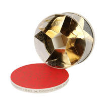 Boîte d'emballage cylindrique rose à fenêtre transparente, très vendue, pour présentation de cosmétiques, bijoux et bougies