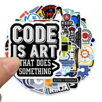 50 Pegatinas de Vinilo Programables con Graffiti, Impresas Personalizadas, de Dibujos Animados, Impermeables, Decorativas para Oficina, Computadora y Patinetas