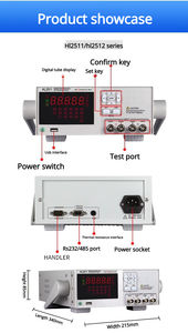 Testeur de résistance basse DC haute précision Huipu HL2515A utilise la méthode de mesure à quatre bornes avancée - Product Image 5