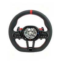 Volant en cuir de fibre de carbone de style CS de haute qualité avec boutons M1 M2 pour M3 M4 M5 M6 F30 F10 F15 F36 F01 F20 F22